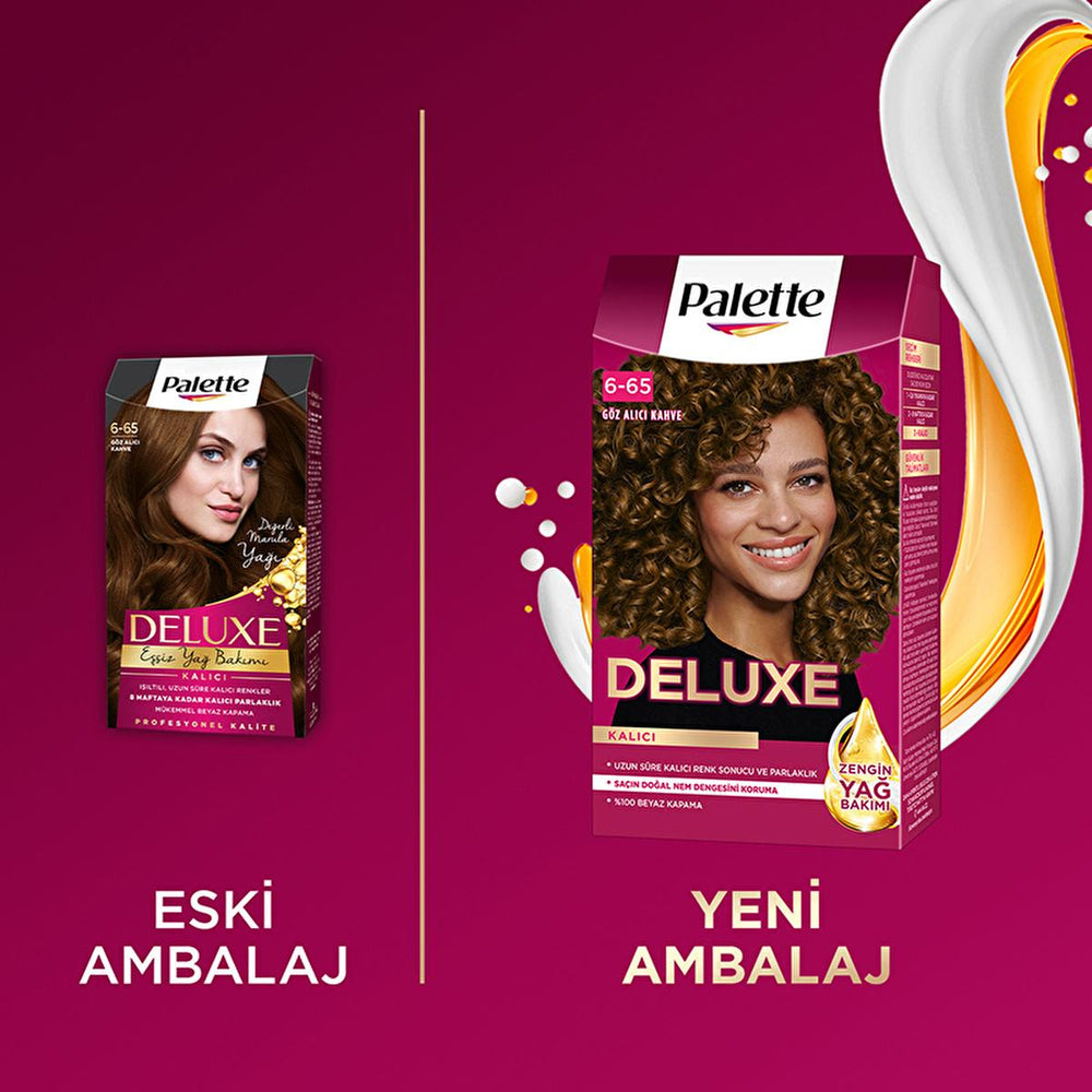 Palette Deluxe Hair Dye - Long-Lasting Coffee Brown Color with Nourishing Formula - view 6