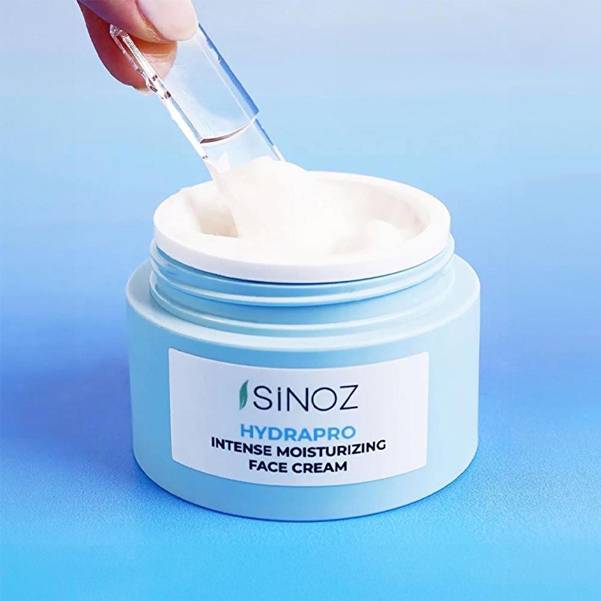 Sinoz Hydrapro: 72-Hour Hydrating Face Cream with Hyaluronic Acid & Snow Mushroom - Vegan Moisturizer for Dry, Sensitive Skin Sinoz Hydrapro: Hydrating Face Cream - 72H Moisture, Vegan Hydrating Face Cream, Moisturizing Face Cream, Vegan Face Cream, Hyaluronic Acid Moisturizer, Squalane Face Cream, Dry Skin Moisturizer, Sensitive Skin Cream, Snow Mushroom Cream, 72-Hour Hydration Cream, Sinoz Hydrapro, Facial Moisturizer, Skin Hydration, Dry Skin Relief, Sensitive Skin Care, Natural Skincare, Vegan Skincare