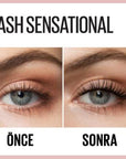Maybelline New York Lash Sensational Waterproof Volumizing Mascara - Dramatic Volume, Length & Curl - Black Pigmentation Maybelline Lash Sensational Waterproof Mascara - Dramatic Volume & Curl Waterproof Mascara, Volumizing Mascara, Maybelline Lash Sensational, Suya Dayanıklı Maskara, Siyah Maskara, Black Mascara, Dramatic Volume, Long-Lasting Makeup, Smudge-Proof, Cosmetics, Eye Makeup, Makeup Essentials, Beauty Products, Long-Lasting Cosmetics