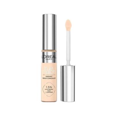 L'Oreal Paris True Match Radiant Serum Concealer - Lightweight, Anti-Aging Formula for Flawless Coverage L'Oreal Paris True Match Radiant Serum Concealer - Anti-Aging Coverage Concealer, L'Oreal Paris True Match Radiant Serum Concealer, Lightweight Concealer, Serum Concealer, Anti-aging Concealer, Makeup, Beauty, Skincare, Hyaluronic Acid, Caffeine Complex, Flawless Coverage, Dark Circle Concealer, Blemish Concealer, Anti-Aging Makeup, Everyday Makeup, Natural Finish, Hydrating Concealer
