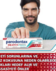 Parodontax Sensitive Teeth and Gum Health Toothpaste with Fluoride - Natural Mint Flavor, 2.54 fl oz Parodontax Sensitive Teeth Toothpaste - Natural Mint, 2.54 fl oz sensitive teeth toothpaste, gum health toothpaste, natural toothpaste, fluoride toothpaste, plaque control toothpaste, oral care, gum sensitivity, natural ingredients, low-sodium toothpaste, breath freshener, tooth decay prevention