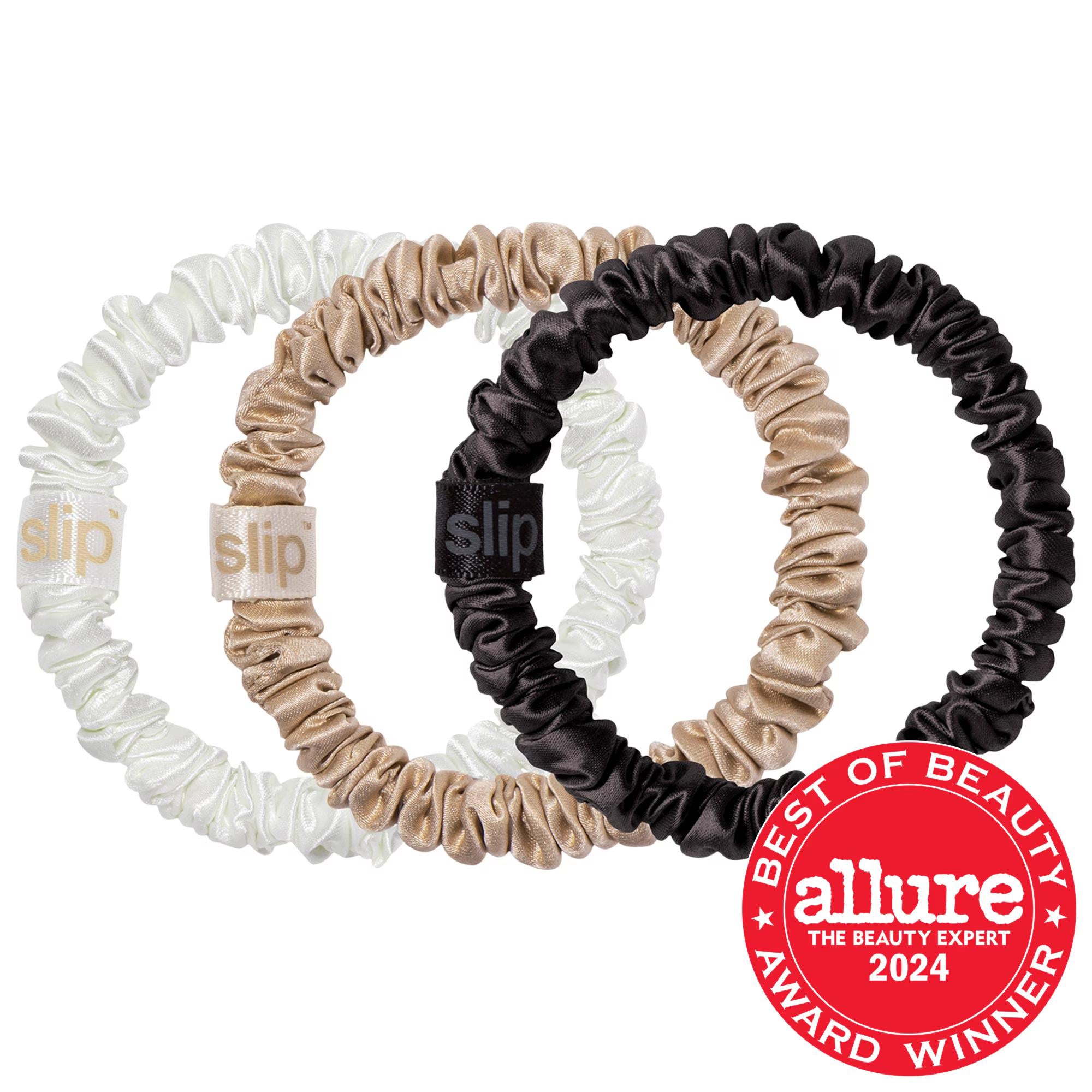 Slip Silk Skinny Scrunchies - 3 Pack: Gentle, Anti-Crease Hair Ties for Breakage Prevention & Healthy Hair Slip Silk Scrunchies: Anti-Breakage, Gentle Hair Ties - 3 Pack Slipsilk scrunchies, silk hair ties, anti-crease hair ties, anti-breakage scrunchies, gentle hair accessories, hair ties for fine hair, hair ties for thick hair, silk scrunchies 3 pack, hair scrunchies, silk hair ties, hair accessories, anti-crease, anti-breakage, hair damage prevention, breakage prevention, split ends, fine hair, medium ha