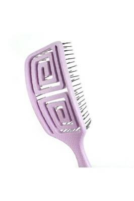 Nascita Pro Vegan Detangling Hair Brush - Lila Color, Ergonomic Design for Gentle Hair Care - view 3