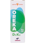 Oreka Vitamin D3K2 Spray 15ml - Boost Bone Health & Cardiovascular Wellness Oreka Vitamin D3K2 Spray - Supports Bone & Heart Health Vitamin D3K2 Spray, Vitamin D supplement, Vitamin K2 supplement, Dietary supplement spray, Health and wellness products, Bone health support, Cardiovascular wellness, Convenient supplementation, Easy to use, Health-conscious individuals, Dietary supplements