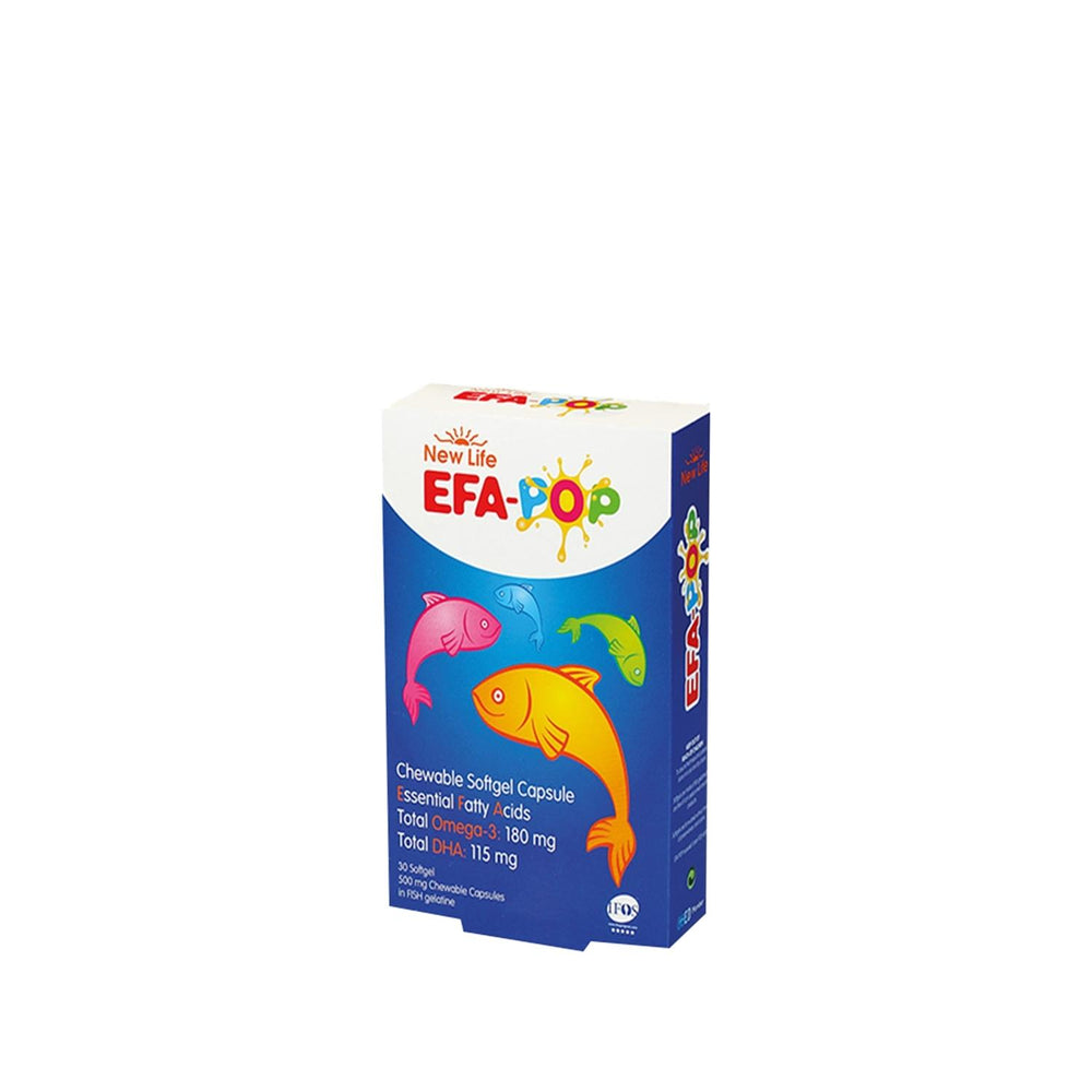 New Life Efa Pop: Chewable Fish Oil Omega-3 Supplement for Kids & Adults - Delicious & Easy to Swallow, 30 Capsules New Life Efa Pop: Chewable Omega-3 Fish Oil for Kids & Adults chewable fish oil, omega-3 supplement, EFA supplement, fish oil capsules, chewable omega 3 for kids, New Life Efa Pop, fish oil chewable, essential fatty acids supplement, omega 3 chewable, fish oil softgels, omega 3, EFA, fish oil, chewable supplement, supplements, health, wellness, kids health, heart health, brain health, easy to