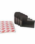 Miny Baby Brown Corner Protector - Soft Rubber Child Safety Protectors for Furniture Edges (4 Pack) Miny Baby Brown Corner Protector - Child Safety Solution baby corner protector, child safety corner protector, rubber corner protector, brown corner protector, childproofing corner protectors, baby safety products, child safety products, furniture edge protectors, soft rubber corner protectors, home safety solutions