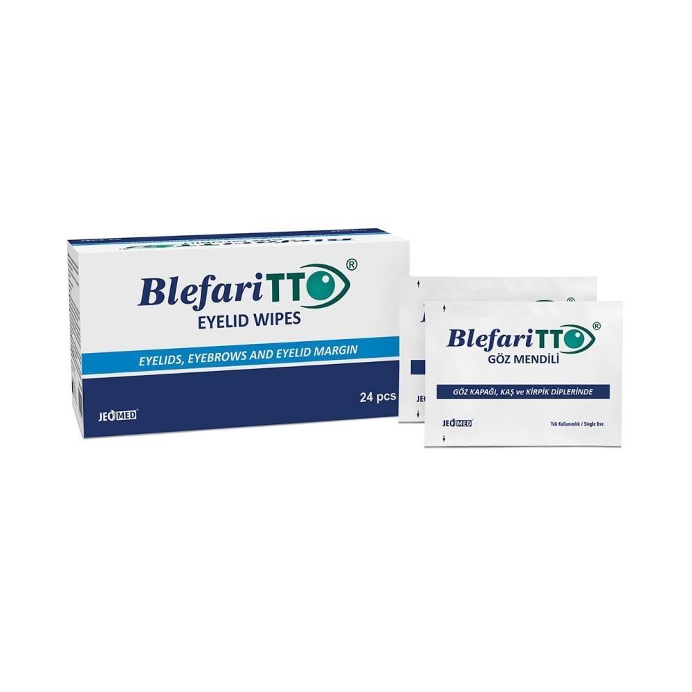 BlephariTTO Eye and Face Cleaning Wipes - Gentle Makeup Remover Wipes for Sensitive Skin, 24 Count BlephariTTO Gentle Eye & Face Wipes - 24 Count eye cleaning wipes, face cleaning wipes, makeup remover wipes, eye care, gentle cleansing wipes, sensitive skin care, Tea Tree Oil, Cranberry Oil, Collagen, Glutathione, Hyaluronic Acid, cosmetic wipes, pre-moistened wipes, disposable wipes, travel essentials, skincare, beauty products