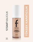 Flormar Perfect Coverage Foundation - Long-Lasting, SPF 15, All Skin Types Flormar Perfect Coverage Foundation - Long-Lasting & SPF 15 long-lasting foundation, Flormar Perfect Coverage Foundation, SPF 15 foundation, foundation for all skin types, makeup with almond oil and olive oil, nourishing foundation, sun protection makeup, cosmetic for sensitive skin, daily makeup essentials, beauty products for women
