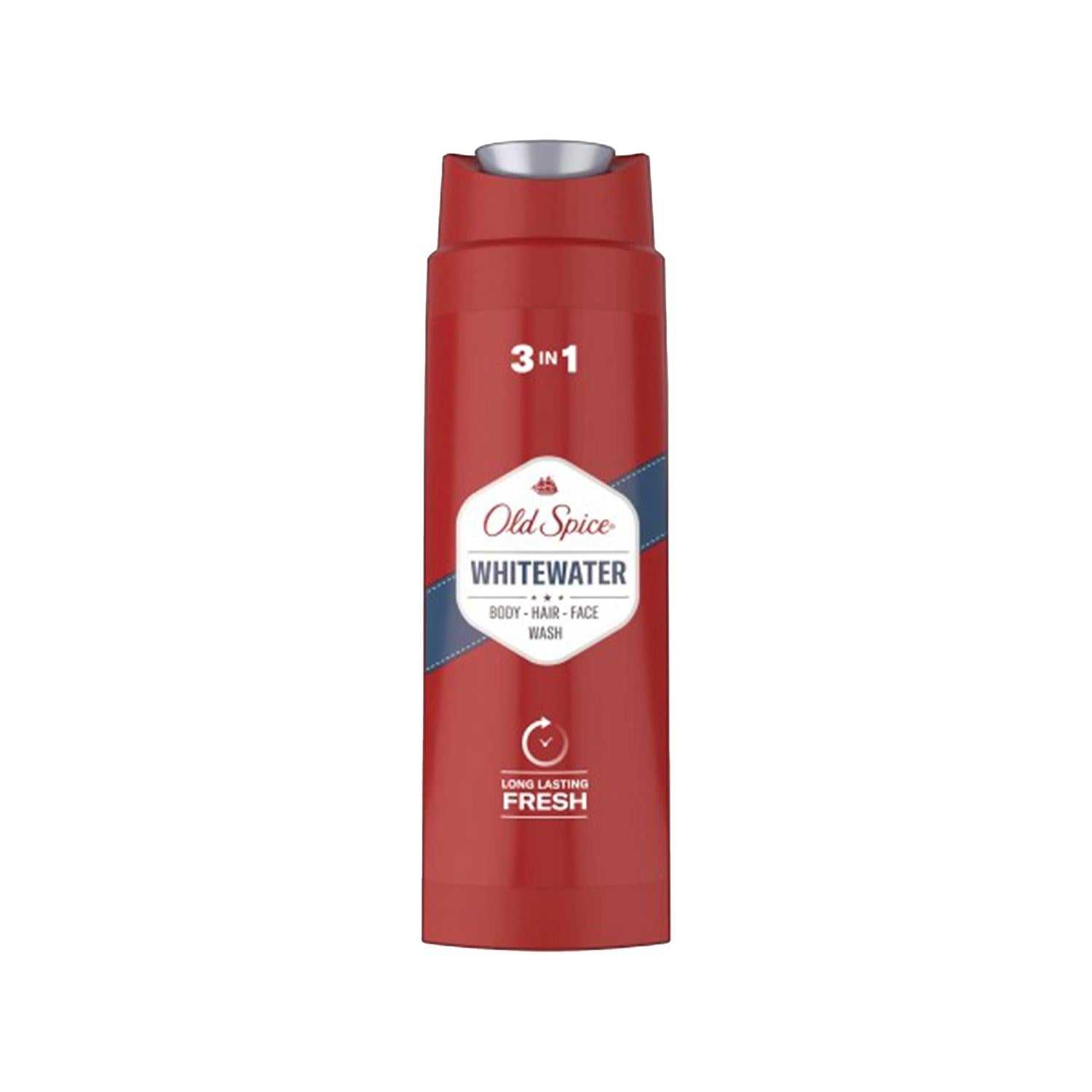 Old Spice Whitewater 2-in-1 Shower Gel and Shampoo - 400ml, Convenient Body and Hair Cleanser Old Spice Whitewater 2-in-1 Shower Gel & Shampoo 400ml Old Spice Whitewater, Shower Gel and Shampoo, 2-in-1 Shower Product, Affordable Shower Gel, 400 ml Shower Product, Body Cleanser, Hair Cleanser, Convenient Personal Care, Refreshing Fragrance, Personal Care, Hygiene Products, Men's Grooming, Shower Essentials
