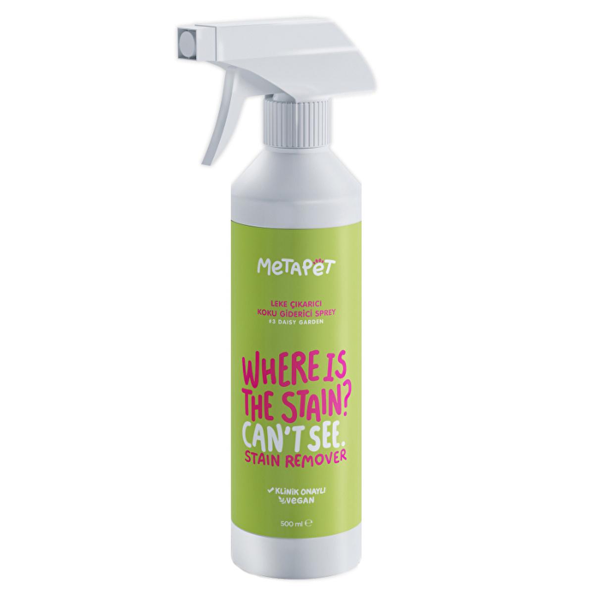 Metapet Pet Stain and Odor Remover Spray - Natural Flower Essence, 16.91 fl oz - Safe for Carpets, Upholstery, and Hard Floors Metapet Pet Stain & Odor Remover - Natural & Safe pet stain remover, odor eliminator spray, natural pet cleaning products, safe stain remover for carpets and upholstery, pet accident cleaning solution, pet owners, natural flower essence, non-toxic cleaning products, clinically approved cleaning products, pH balanced cleaning products, versatile cleaning solution, effective stain rem