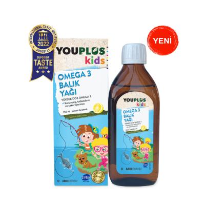 Youplus Kids Omega-3 Supplement - Lemon Flavored, 5.07 fl oz - Supports Heart Health & Brain Development in Children Youplus Kids Omega-3 Supplement - Lemon Flavored for Kids Omega-3 supplement for kids, Lemon flavored dietary supplement, Children's health supplement, IFOS certified Omega-3, Natural kids supplement, Kids health products, Dietary supplements for children, Omega-3 fatty acids, Heart health for kids, Brain development supplements