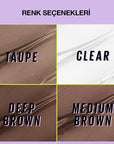 Maybelline Super Lock Brow Glue - Taupe Eyebrow Mascara: 24H Laminated Brow Look, Non-Sticky Formula, Sweat-Resistant Definition Maybelline Brow Glue: 24H Laminated Brows, Taupe Eyebrow Mascara eyebrow mascara, brow glue, kaş sabitleyici, laminated brows, 24 hour hold eyebrow gel, taupe eyebrow tint, non-sticky brow gel, sweat resistant eyebrow mascara, Maybelline brow glue, brow styling mascara, eyebrow gel, brow shaping, brow tinting, long lasting brow gel, laminated brow look, makeup, cosmetics, beauty,