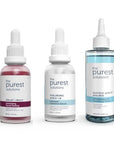 The Purest Solutions Skincare Set - Anti-blackhead, Pore Tightening, Hydrating Serum with AHA BHA Exfoliant - Face Serum