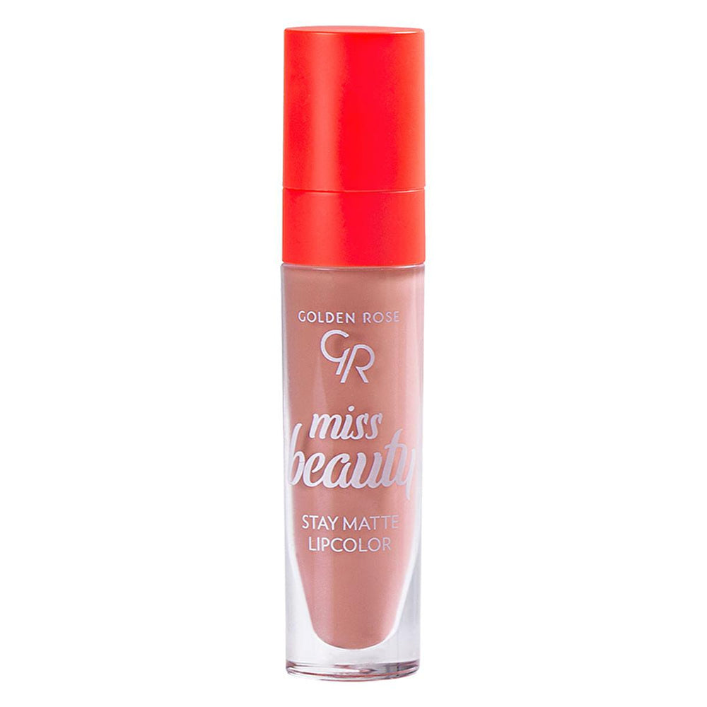 Golden Rose Miss Beauty: Blush Nude Matte Lipstick - Long Lasting, Volumizing & High Pigment - Non-Drying Lip Color Golden Rose Blush Nude Lipstick: Long Lasting Matte Color Matte lipstick, Long lasting lipstick, Nude lipstick, Golden Rose lipstick, Volumizing lipstick, Stay matte lip color, Non-drying lipstick, Blush nude lipstick, High pigment lipstick, Matte lip color, Lipstick, Long-wear lipstick, Comfortable matte lipstick, Volumizing lip color, Blush nude, Makeup, Cosmetics, Beauty, Lip makeup, Gift f
