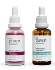 The Purest Solutions Skincare Set for Blackheads & Pore Tightening - AHA BHA Exfoliant & Niacinamide Serum - Face Serum