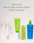 Bioderma Sebium Foaming Gel 200ml - Dermatologically Tested Face Wash for Oily Skin, Soap-Free & Paraben-Free Bioderma Sebium Foaming Gel 200ml - Gentle Face Wash for Oily Skin Bioderma Sebium Foaming Gel, facial cleanser for oily skin, dermatologically tested face wash, soap-free cleanser, paraben-free skincare, acne prone skin care, oily skin care, combination skin care, gentle face wash, zinc sulfate, copper sulfate, D.A.F.™ Complex