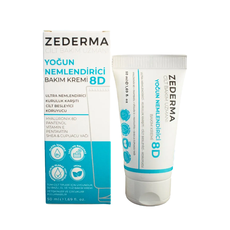 Zederma 8D Intense Moisturizing Cream with Hyaluronic Acid 50 ml