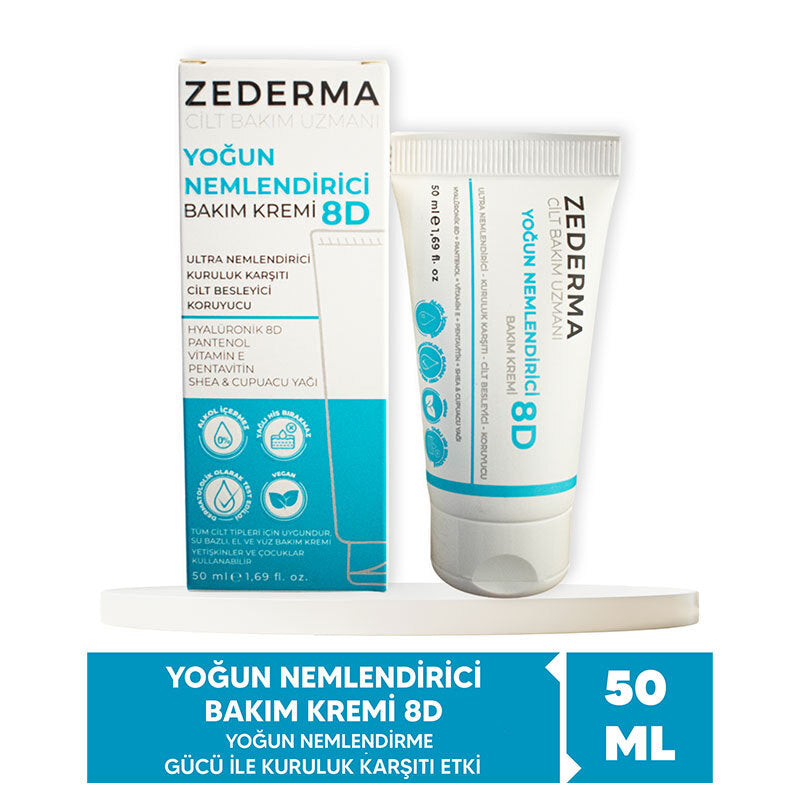 Zederma 8D Intense Moisturizing Cream with Hyaluronic Acid 50 ml