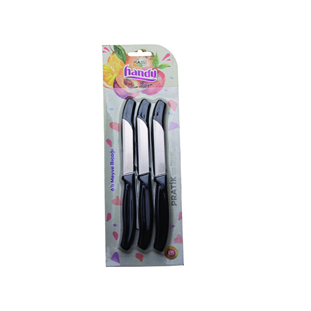 Masse 6-Piece French Stainless Steel Fruit Knife Set - Durable, Dishwasher Safe Kitchen Utensils