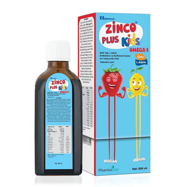 Zinco Kids Plus Syrup Dietary Supplement 200 ml
