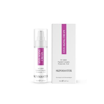 Skinmaster Anti-Aging Cream with Peptide Complex & Hyaluronic Acid - 50ml Moisturizing Wrinkle Reduction Cream for Mature Skin Skinmaster Anti-Aging Cream - Reduce Wrinkles & Moisturize Anti-Aging Cream, Peptide Complex Skincare, Hyaluronic Acid Moisturizer, Wrinkle Reduction Cream, Mature Skin Care, Skincare for Aging Skin, Moisturizing Cream, Anti-Wrinkle Cream, Skin Care Routine, Mature Skin Moisturizer, Hydrating Cream, Skin Elasticity, Fine Lines and Wrinkles, Dry Skin Care, Aging Skin Solutions