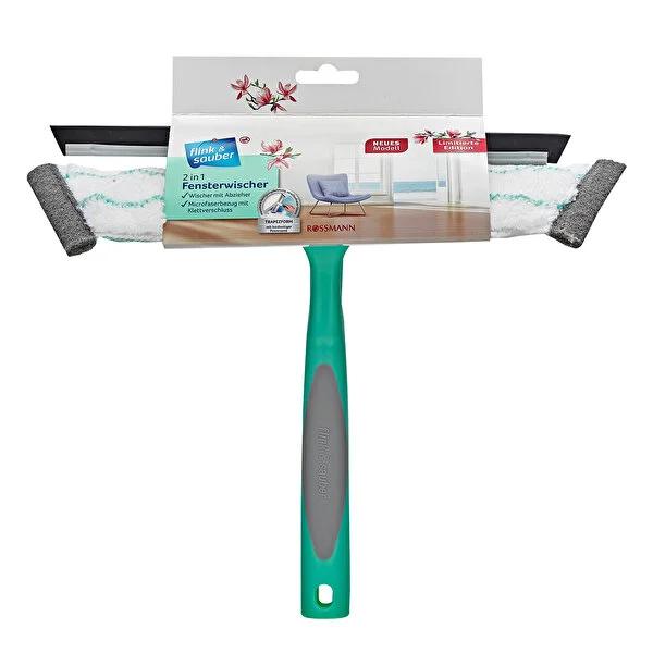 Flink & Sauber 2-in-1 Glass Cleaning Tool with Microfiber Cloth & Squeegee - Efficient Glass Cleaner for Homeowners Flink & Sauber 2-in-1 Glass Cleaner Tool - Efficient Glass Cleaning glass cleaning tool, 2-in-1 glass cleaner, microfiber glass cleaning cloth, squeegee for windows, ergonomic glass cleaning handle, homeowners cleaning solutions, efficient cleaning tools, streak-free glass cleaning, easy cleaning, practical cleaning tools