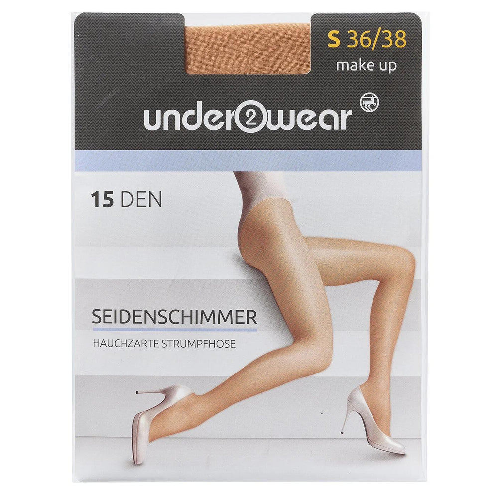 Underwear 15 Denier Glossy Sheer Tights in Nude - Size 36-38