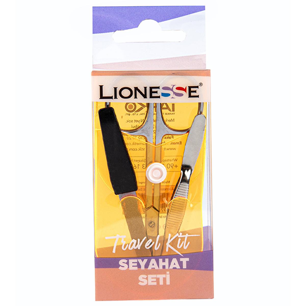 Lionesse Mini Manicure Set with Case - Portable Nail Care Kit for Travel & Home - Includes Scissors, Tweezers, & File Lionesse Mini Manicure Set - Travel Nail Care Kit manicure set, mini manicure kit, travel manicure set, nail care set, portable manicure set, manicure tools, small manicure set, nail trimming, cuticle care, nail shaping, travel grooming, home manicure, compact manicure set, gifts for her, beauty accessories, personal care, nail file, tweezers, scissors, nail care, manicure, mini size, compac