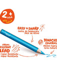 Carioca Durable Triangular Crayons for Toddlers - Non-Toxic, Unbreakable, Easy Grip for 2 Year Olds - view 3