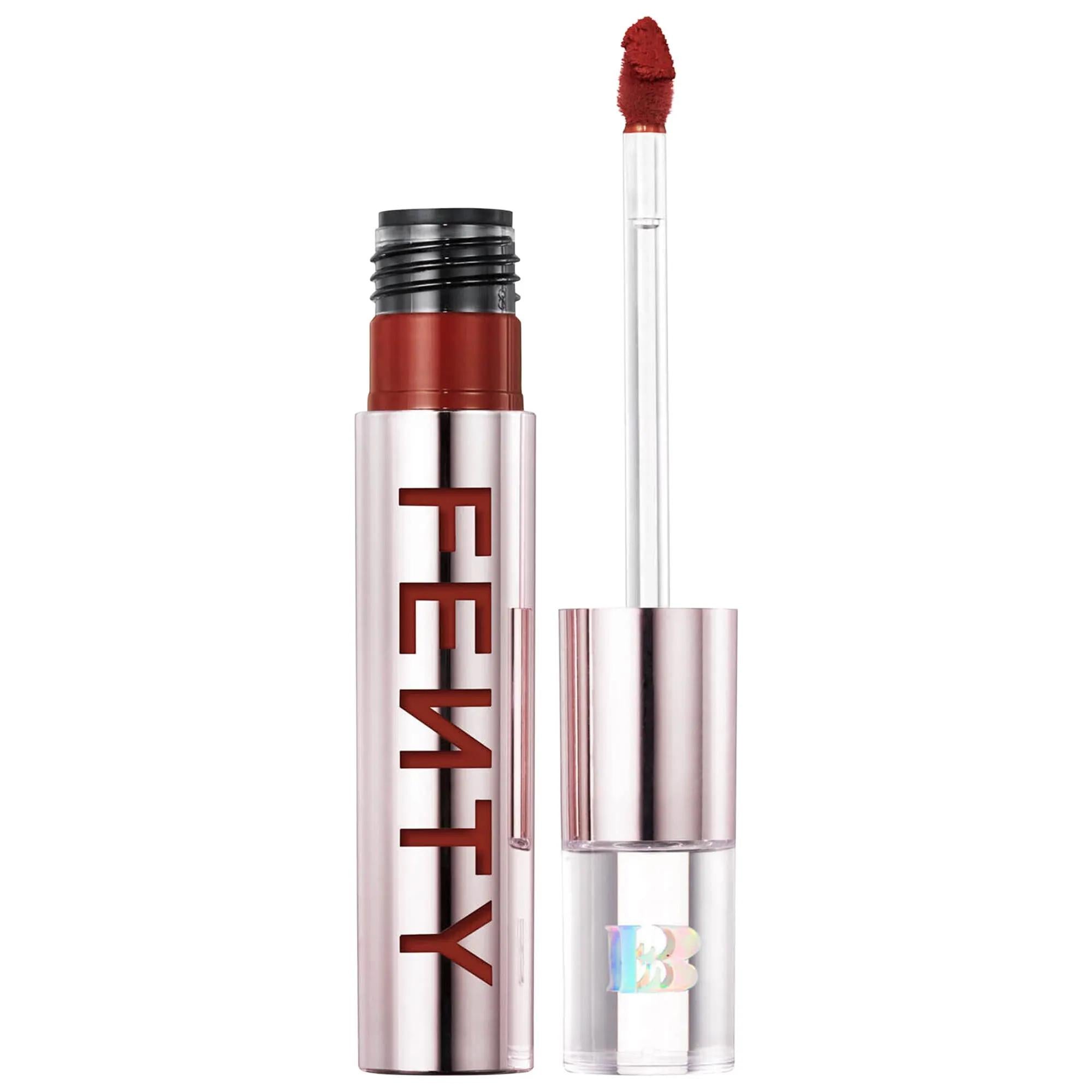 Fenty Icon Velvet Liquid Lipstick by Rihanna - Long-Wearing, Vegan, Cruelty-Free Lip Color Fenty Icon Velvet Liquid Lipstick - Long-Wearing, Vegan & Cruelty-Free liquid lipstick, velvet matte lipstick, long-wearing lipstick, vegan lipstick, cruelty-free lipstick, Fenty, Rihanna, makeup, lip color, beauty, cosmetics, vegan beauty, cruelty-free beauty, clean beauty, inclusive shade range, long-lasting lipstick