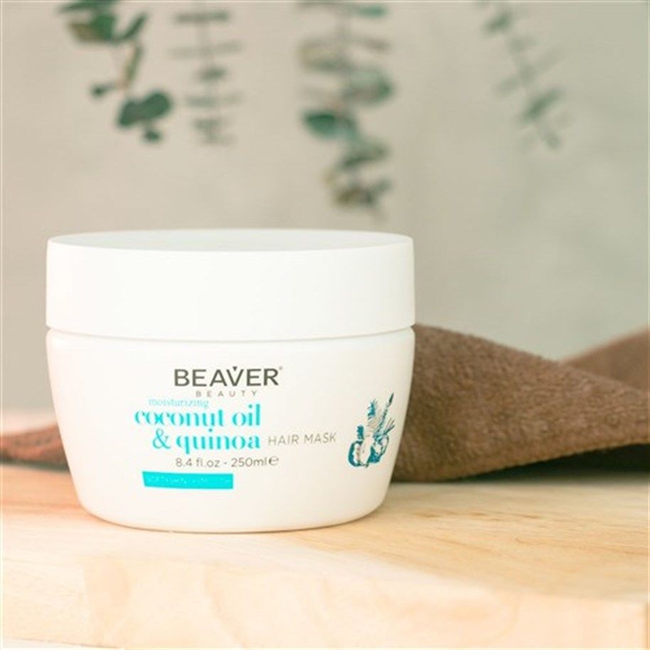 Beaver Coconut Oil Quinoa Moisturizing Hair Mask 250 ml - Hair Conditioner