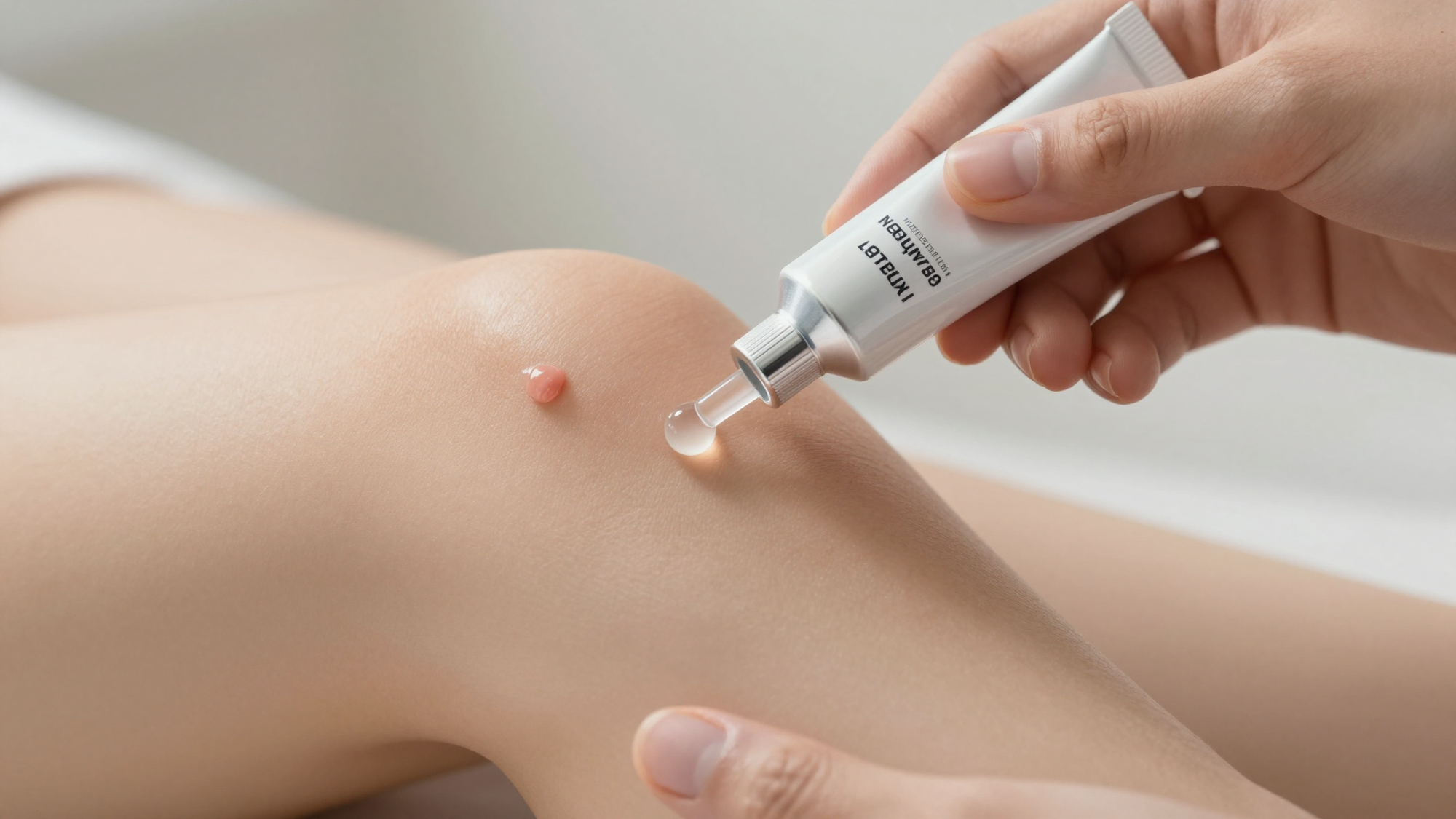 Applying scar gel to a surgical incision site