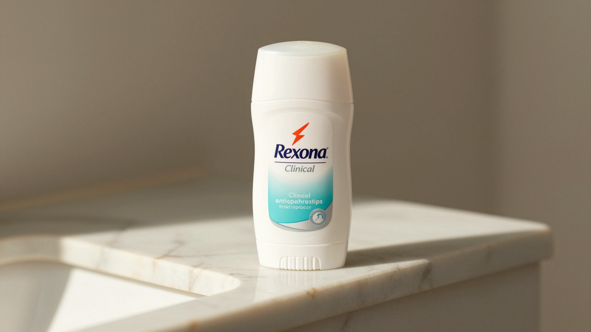 Rexona Clinical stick on bathroom shelf