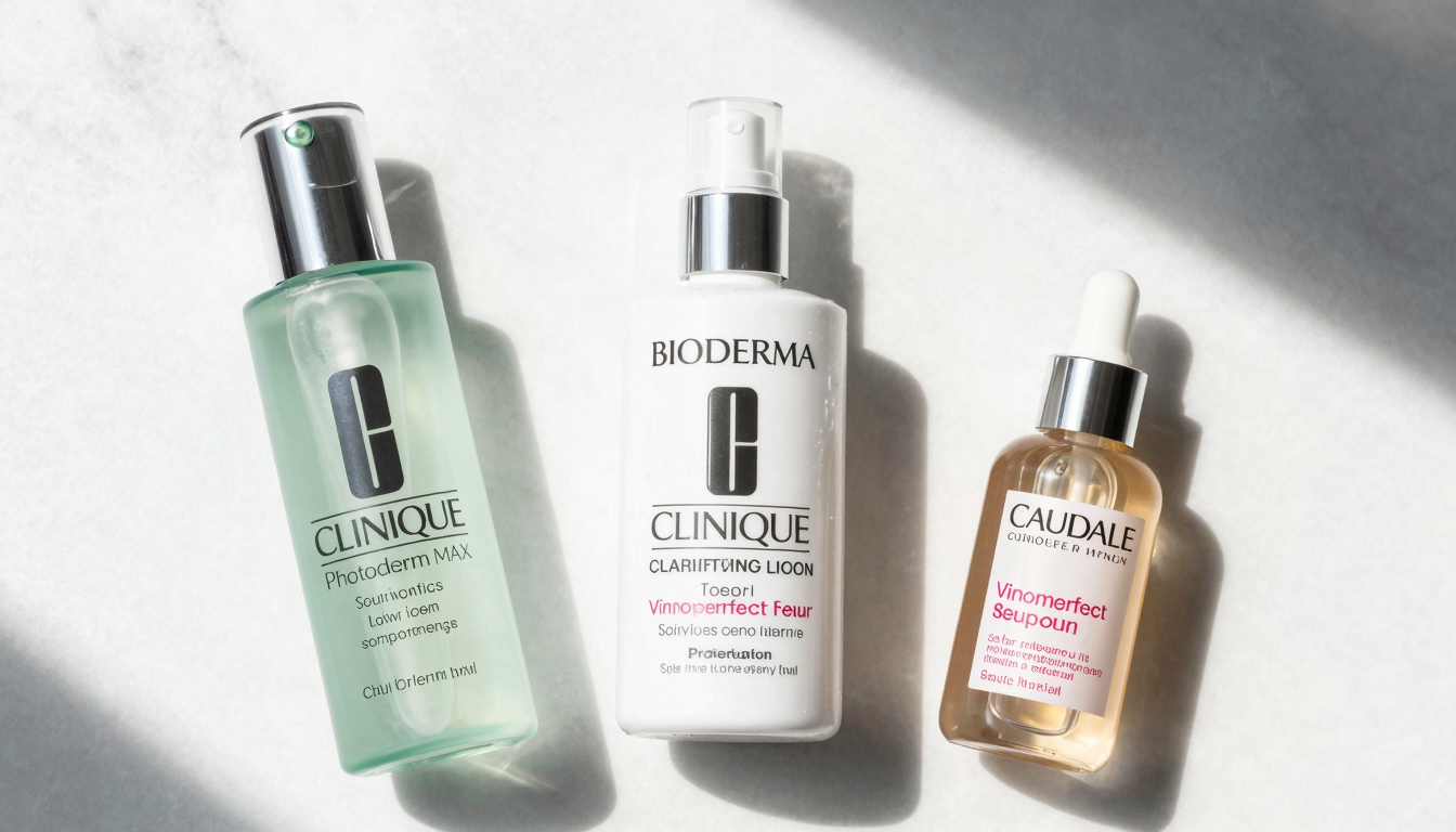 Morning skincare routine with Bioderma sunscreen and European pharmacy products