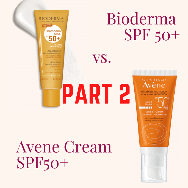 Bioderma vs Avene sunscreens part 2 - Happy Skin Days