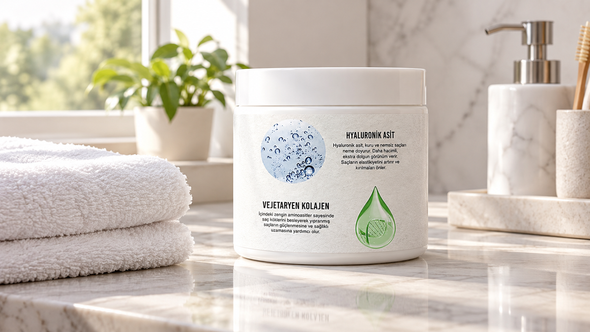 Urban Care Hyaluronic Acid & Collagen Intensive Overnight Hair Mask - Vegan, Paraben-Free Overnight Hair Mask with Hyaluronic Acid & Collagen