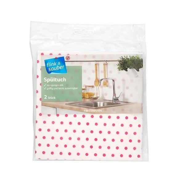 Flink & Sauber: Ultra-Absorbent Kitchen Cleaning Cloth 2-Pack - Reusable, Soft & Washable Kitchen Towel For Sparkling Clean Surfaces Flink & Sauber Kitchen Cloth - Reusable & Washable Cleaning Towel kitchen cleaning cloth, reusable kitchen towel, washable kitchen cloth, absorbent kitchen cloth, soft kitchen cloth, Flink & Sauber kitchen cloth, kitchen cleaning cloths 2 pack, viscose cleaning cloth, kitchen dish cloth, kitchen towel, kitchen cleaning, reusable towel, washable cloth, absorbent cloth, soft clo