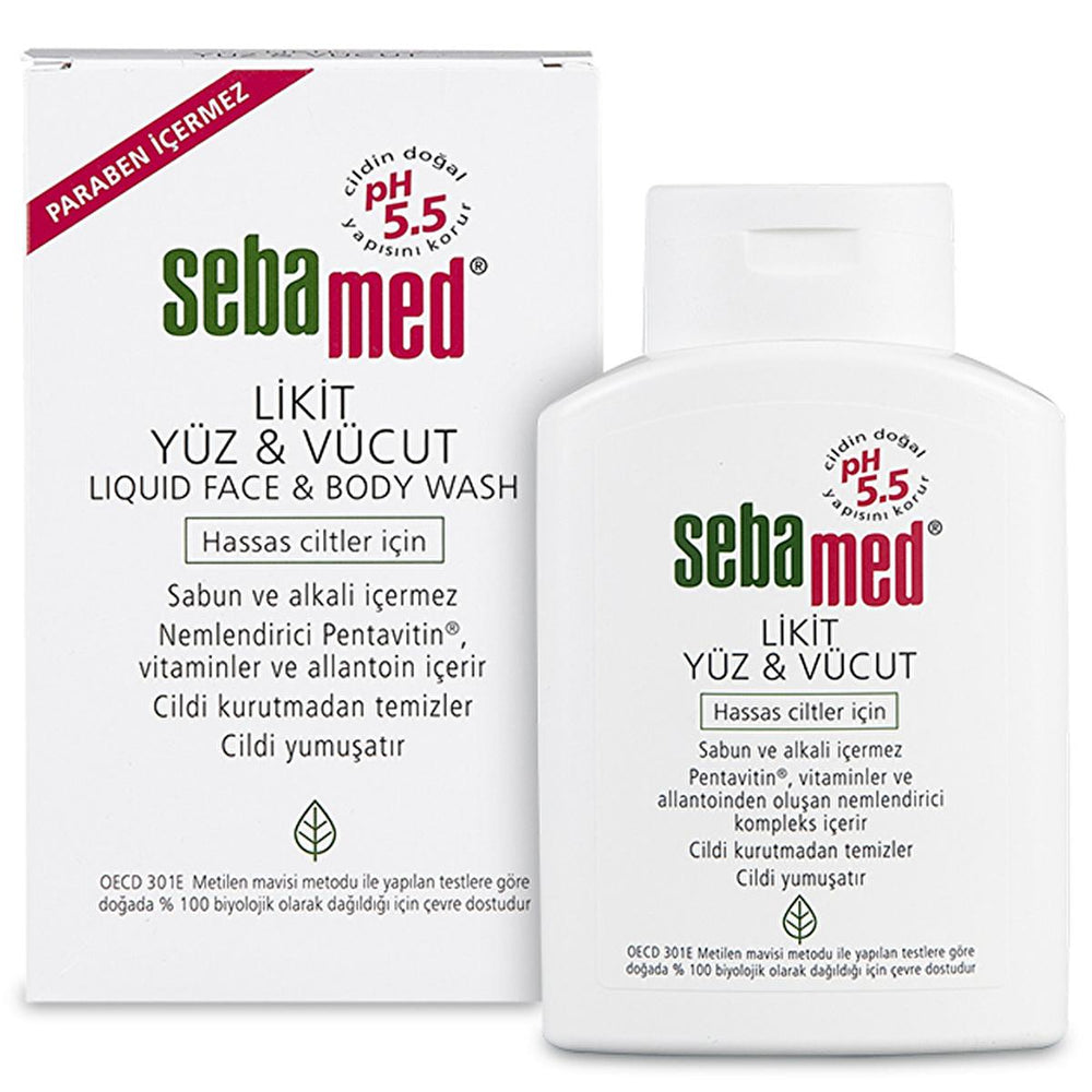 Sebamed Liquid Face and Body Cleanser - Gentle pH 5.5 Skincare for Sensitive Skin, Moisturizing & Vitamin-Enriched - view 3