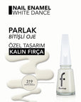 Flormar Nail Enamel Intensive Pigmented Polish 319 White Dance | Premium Quality