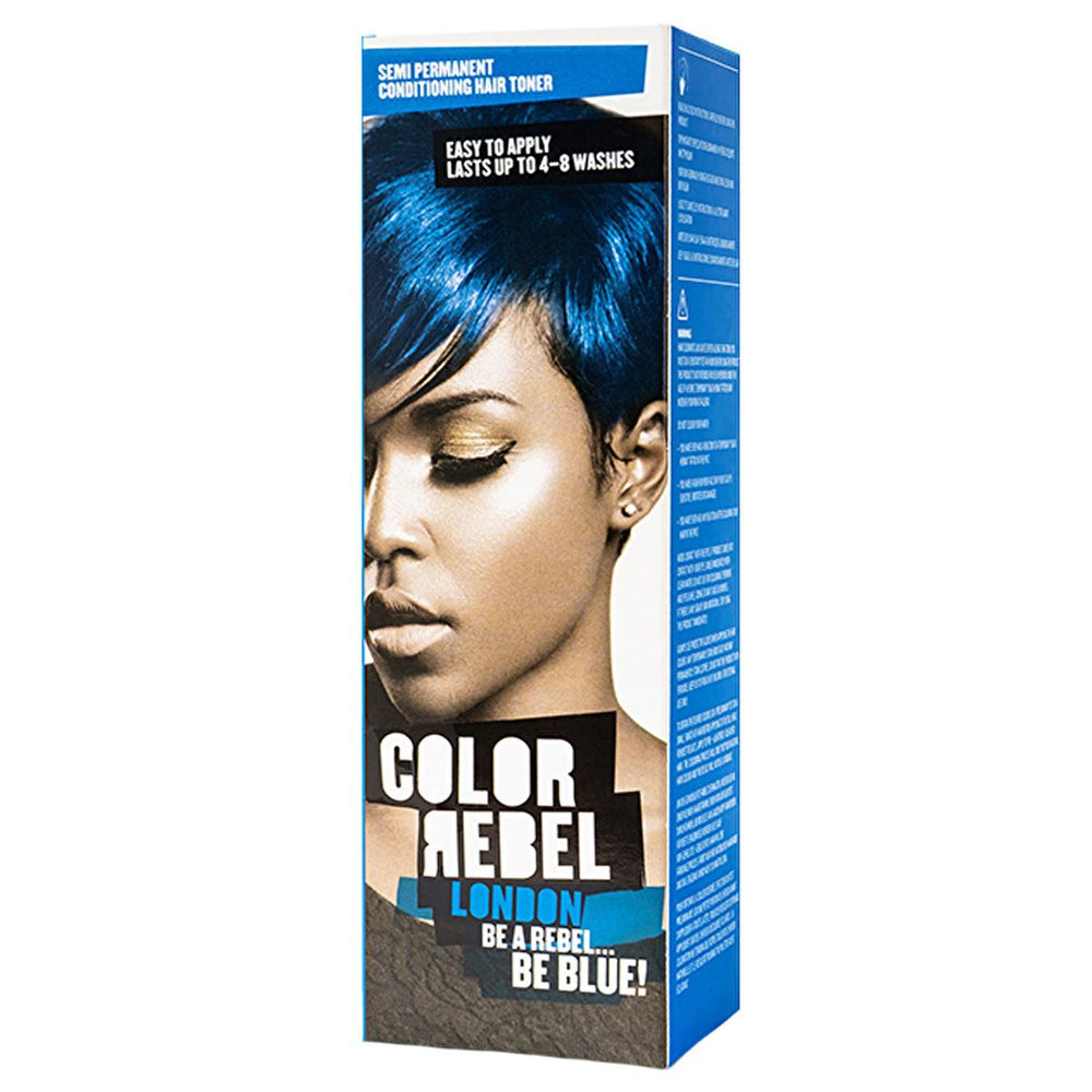 Color Rebel London Semi-Permanent Hair Dye - Paraben-Free, Ammonia-Free, Cruelty-Free Mavi 100 ml - view 2