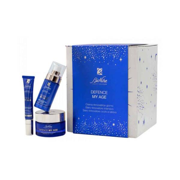 bionike defence my age kofre skincare set, bionike renewing day cream 50ml, bionike intensive renewing serum 30ml, bionike renewing eye and lips serum 15ml BioNike Defence My Age Kofre - Anti-Aging Skincare Set | 50ml + 30ml + 15ml BioNike Defence My Age Kofre - Anti-Aging Skincare Set bionike, defence-my-age, anti-aging, skincare-set, renewing-day-cream, intensive-renewing-serum, eye-lips-serum, women, nofound, ai-generated