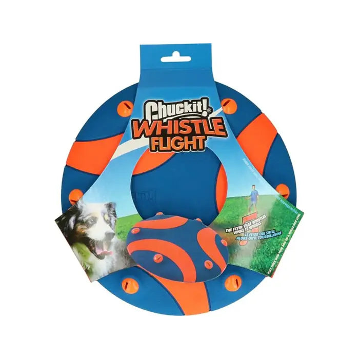 Chuckit Whistle Flight Aerodynamic Sounding Dog Frisbee Toy