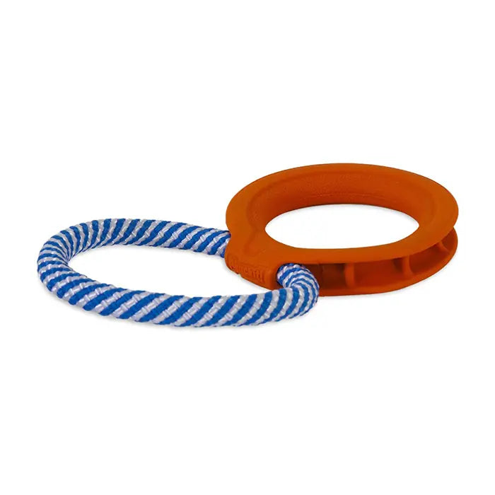 Chuckit Fetch Tug Durable Rubber Ring Dog Toy 6.4x6.4x5.7cm