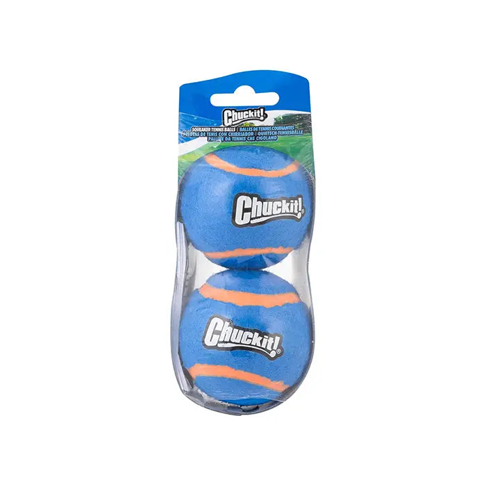 Chuckit! Squeaker Tennis Ball 2-Pack for Small Dogs