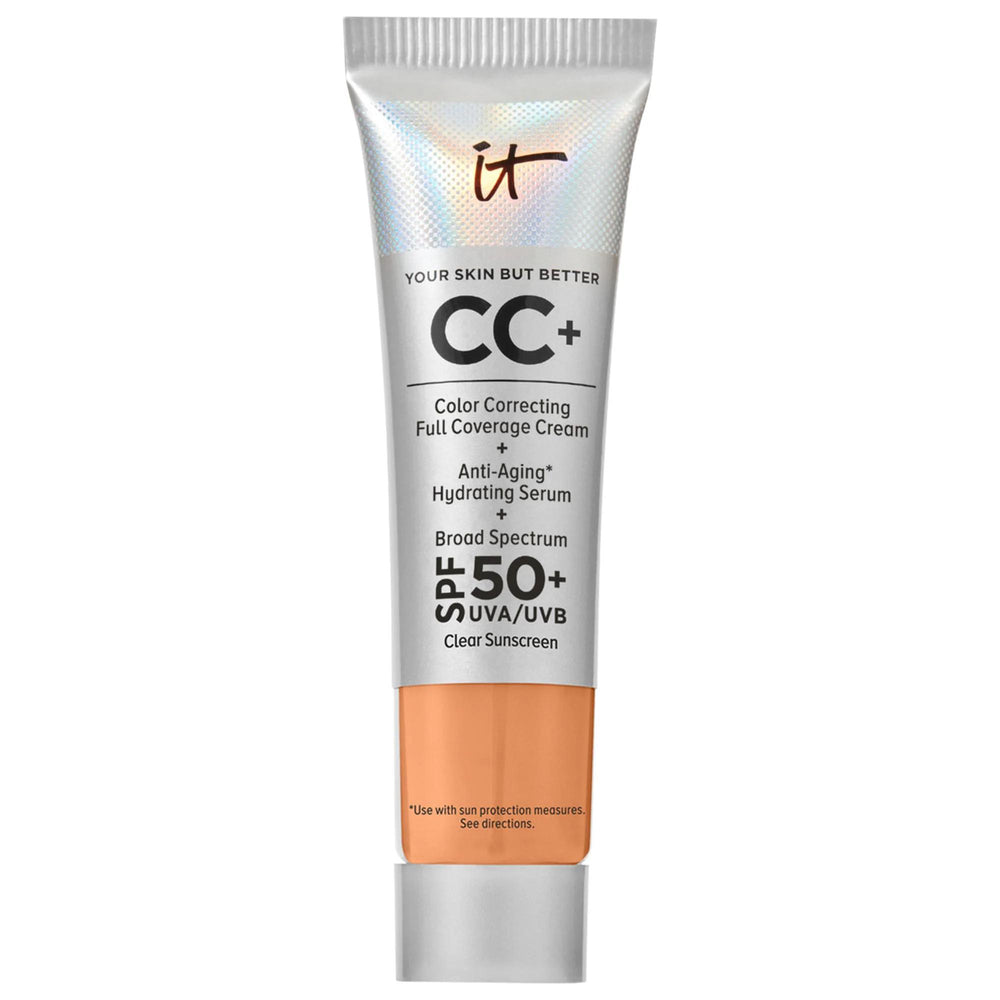 IT Cosmetics CC+ Cream Full Coverage Foundation SPF 50+: Color Correcting, Hydrating, Anti-Aging, Sunscreen Foundation for Flawless Skin IT Cosmetics CC Cream SPF 50+: Full Coverage, Hydrating Foundation CC Cream, Full Coverage Foundation, SPF 50 Foundation, Color Correcting Cream, Anti-aging Foundation, Hydrating Foundation, Foundation for acne scars, Foundation for dark circles, Sunscreen Foundation, Niacinamide Foundation, Makeup, Face Makeup, Foundation, Full Coverage, Hydrating, Anti-aging, Sun Protect