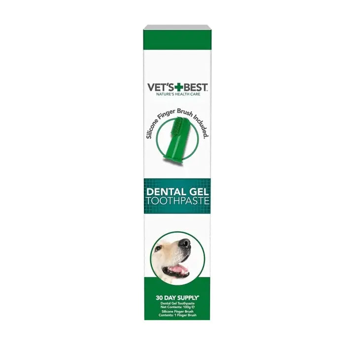 Vet's Best Aloe Vera & Mint Dog Toothpaste and Finger Brush 100g