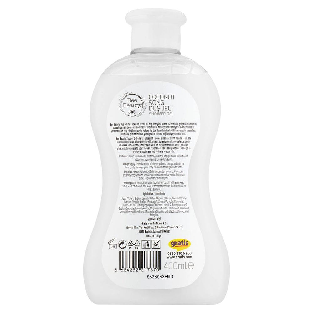 Bee Beauty Coconut Song Shower Gel with Coconut Extract 400 ml