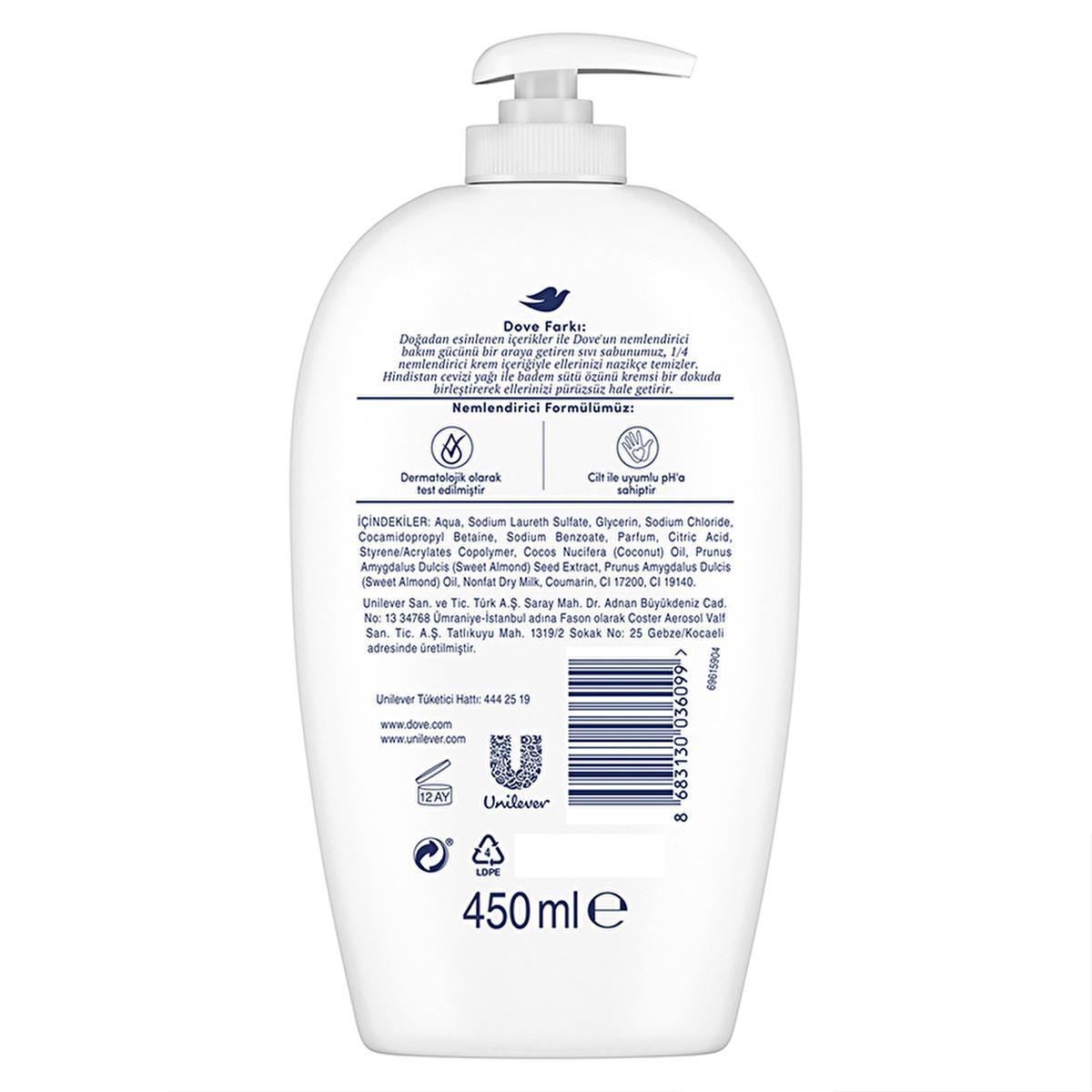 Dove Moisturizing Liquid Hand Soap with Coconut Oil and Almond Milk - 15.22 fl oz Dove Moisturizing Hand Soap with Coconut Oil & Almond Milk liquid hand soap, moisturizing hand soap, Dove hand soap, coconut oil hand soap, almond milk hand soap, gentle hand soap, non-irritating hand soap, nourishing hand soap, soft hands, smooth hands, daily hand soap, hygiene routine, skincare, hand care, moisturizing cream