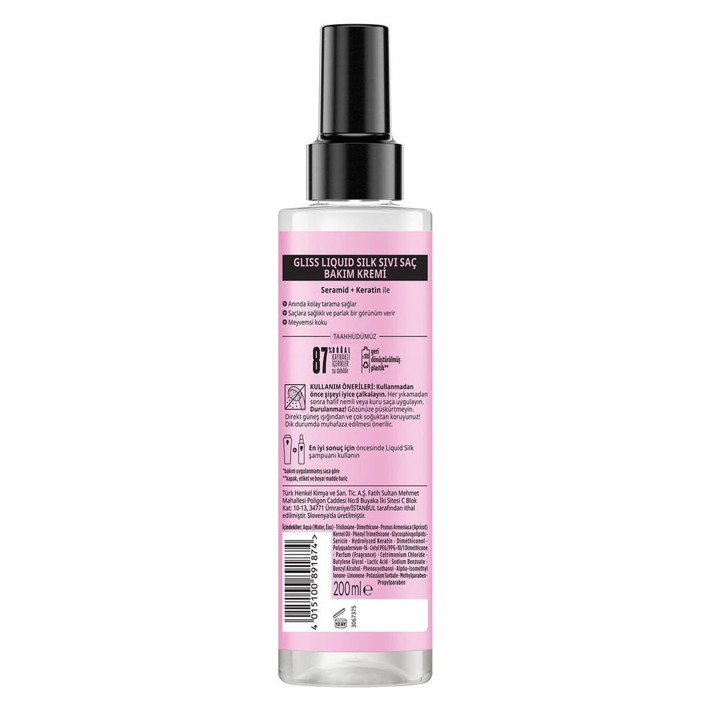 Gliss Liquid Silk Express Spray Conditioner for Dull Hair 200ml