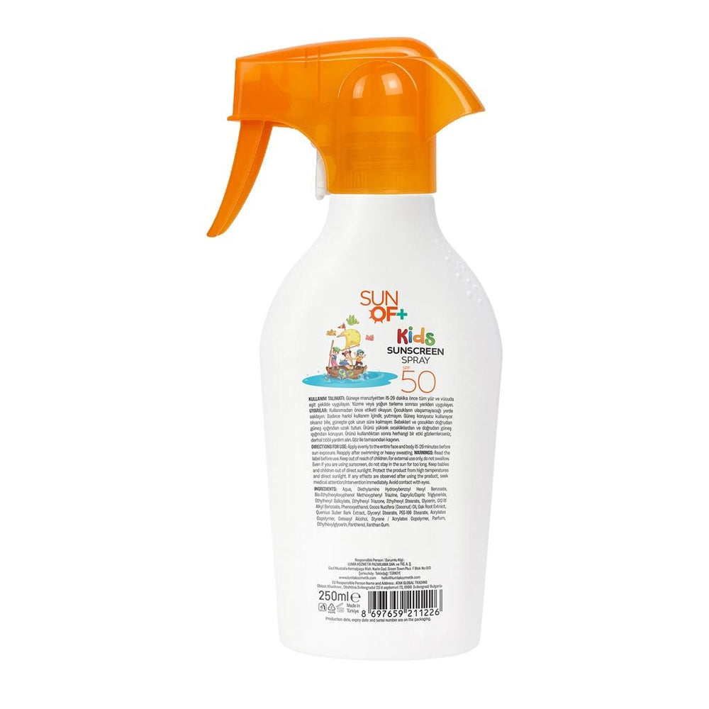 Sun Of+ Kids Sunscreen Trigger Spray SPF 50 250 ml